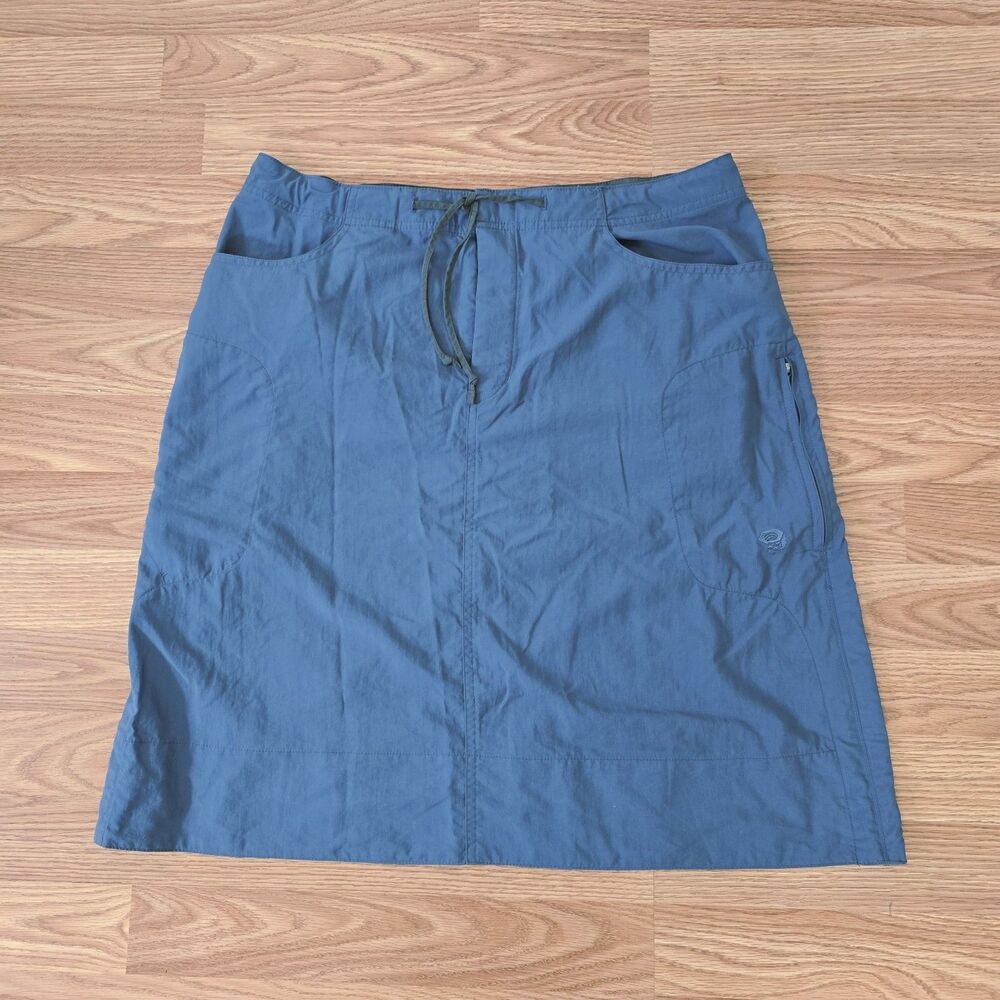 Mountain Hardwear Skirt Women's Sz 12 Blue A-Line Hiking Outdoor Gorpcore Active